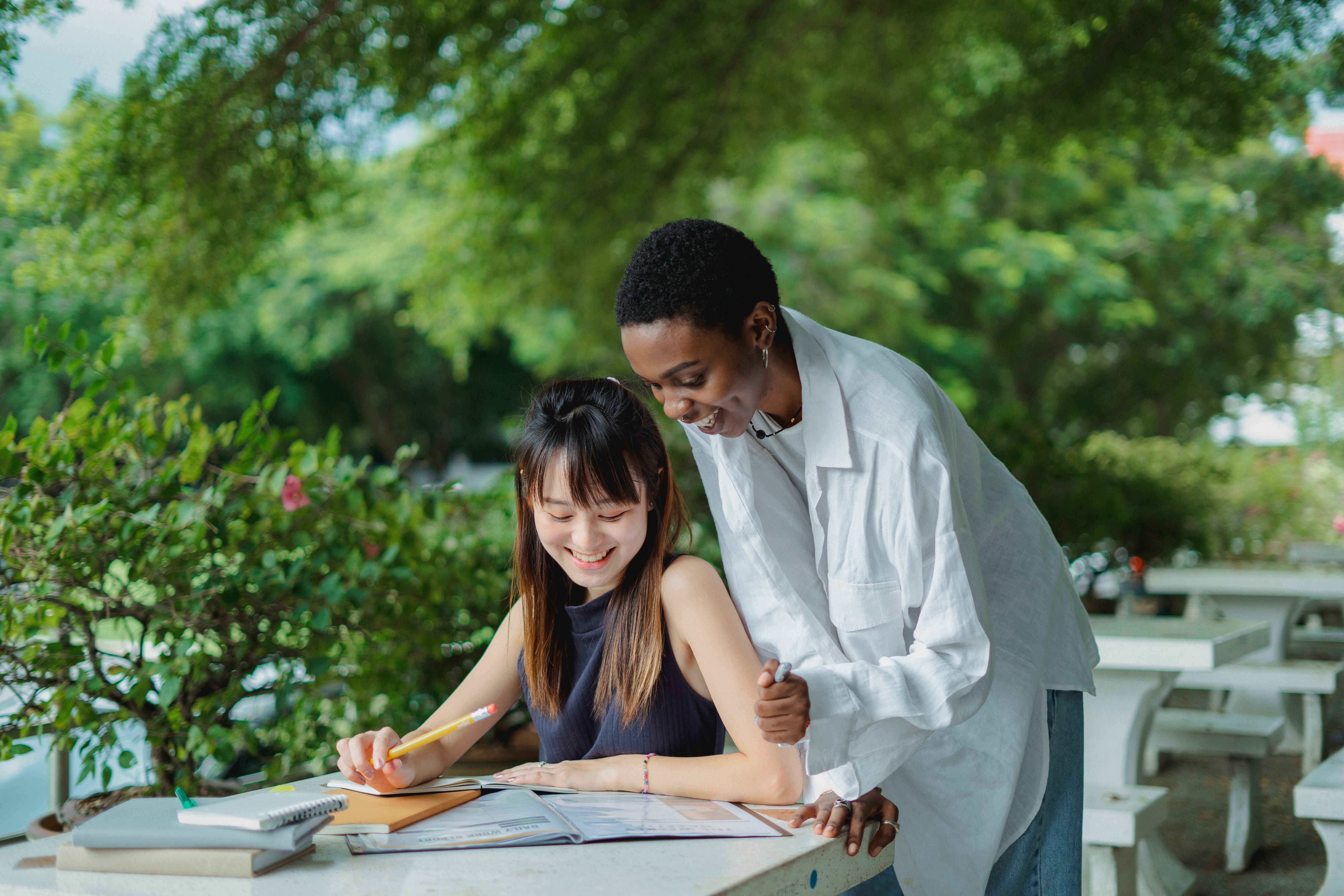 Student engaged in tutoring session